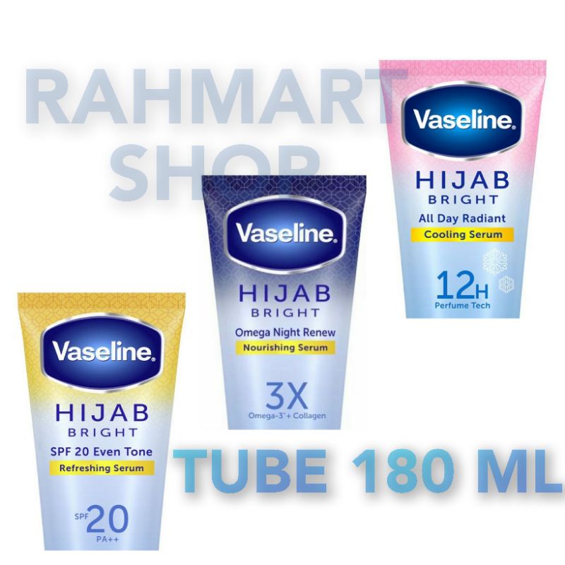 VASELINE Body Serum Hijab Bright - Refreshing Serum - Nourishing Serum - Cooling Serum - 180ml