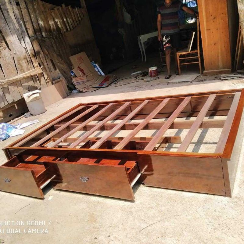 Tempat Tidur Lesehan Minimalis Kayu Jati