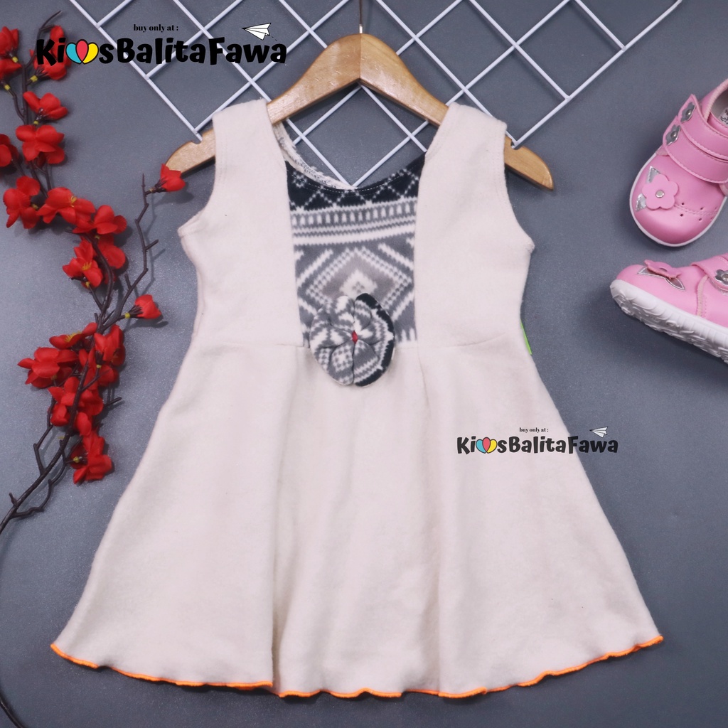 [BLUDRU FLANEL] Dress Aurora uk Bayi 3-12 Bulan / Baju Pakaian Pesta Anak Perempuan Murah Kensi Gaun