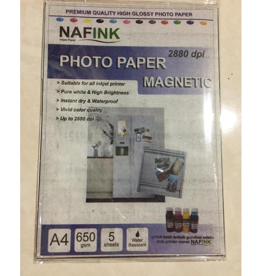 [120] MAGNETIC PHOTO PAPER Kertas Foto Magnet A4 650 gsm PAS3