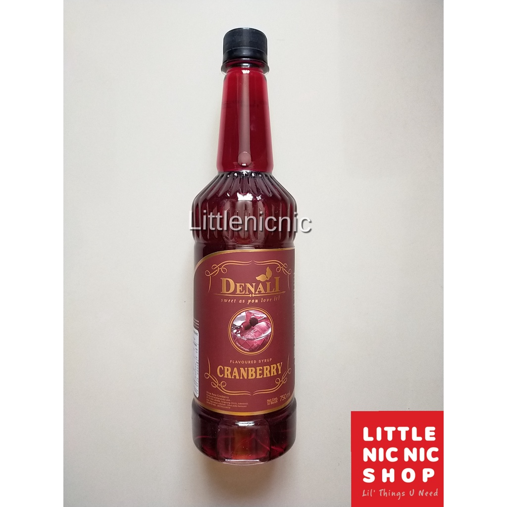 

Denali Cranberry Flavoured Syrup 750 ml sirup rasa minuman cafe