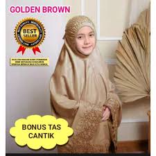 Mukena Khadijah Anak Bahan Micron Cantik Murah RENDA Elegant dan mewah