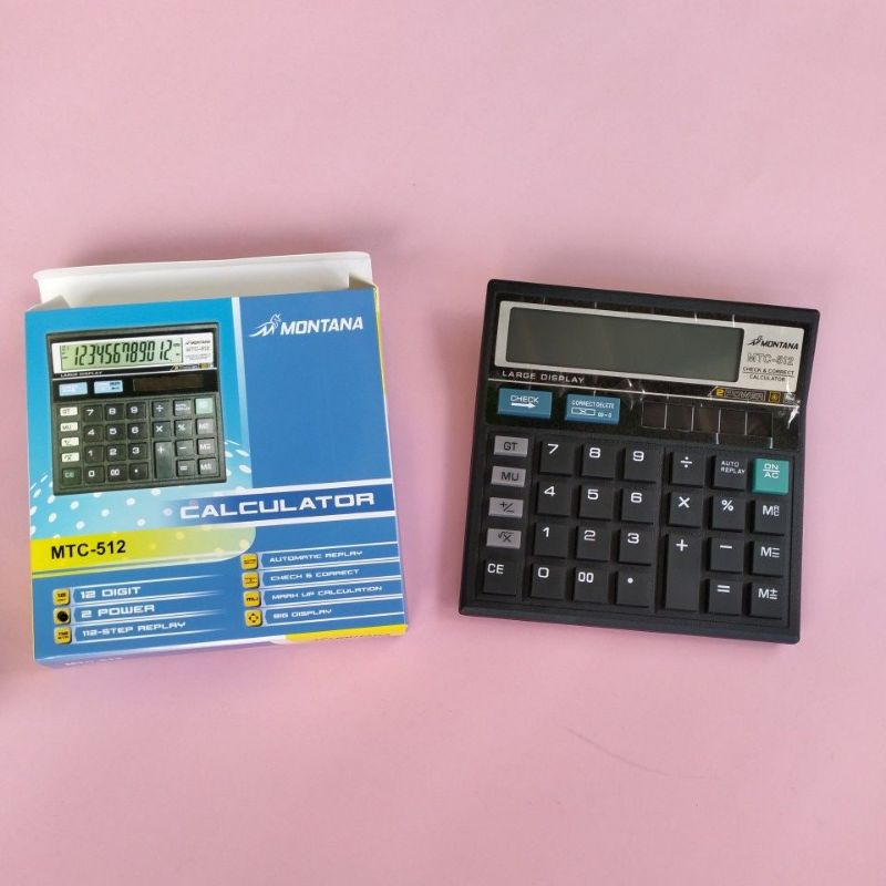 

Kalkulator MTC-512 12 Digit/Tenaga Surya/512 Kalkulator Murah/Alat Menghitung
