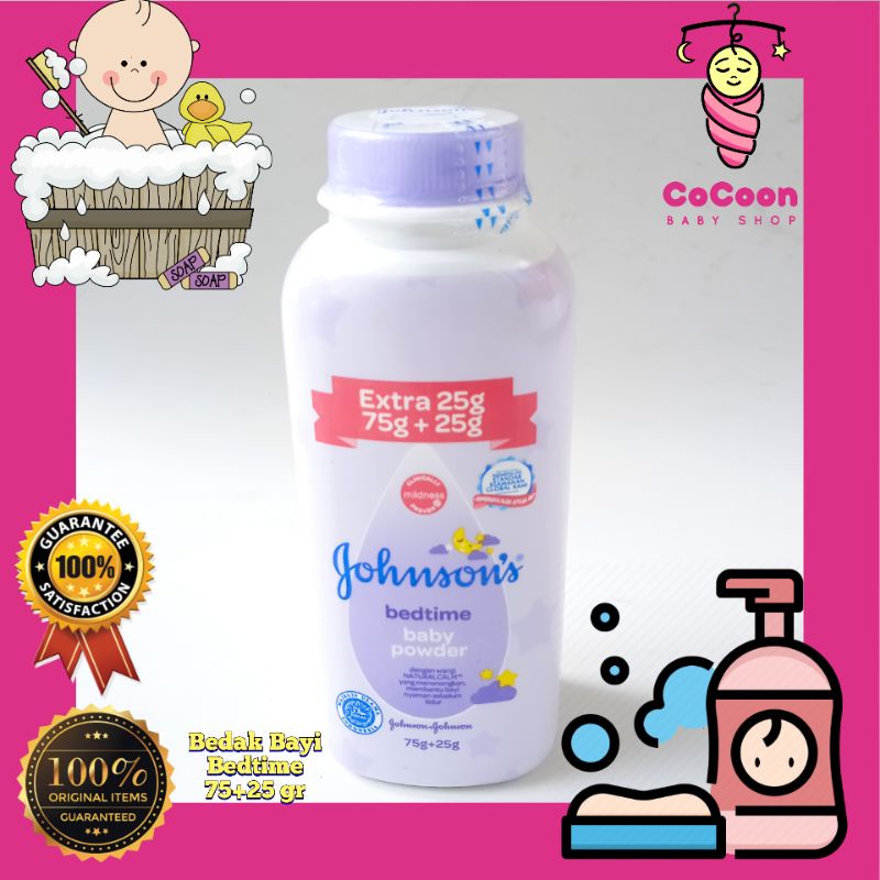 Bedak Bayi Johnsons Johnson Baby Powder Bedtime 100gr 75+25 gr