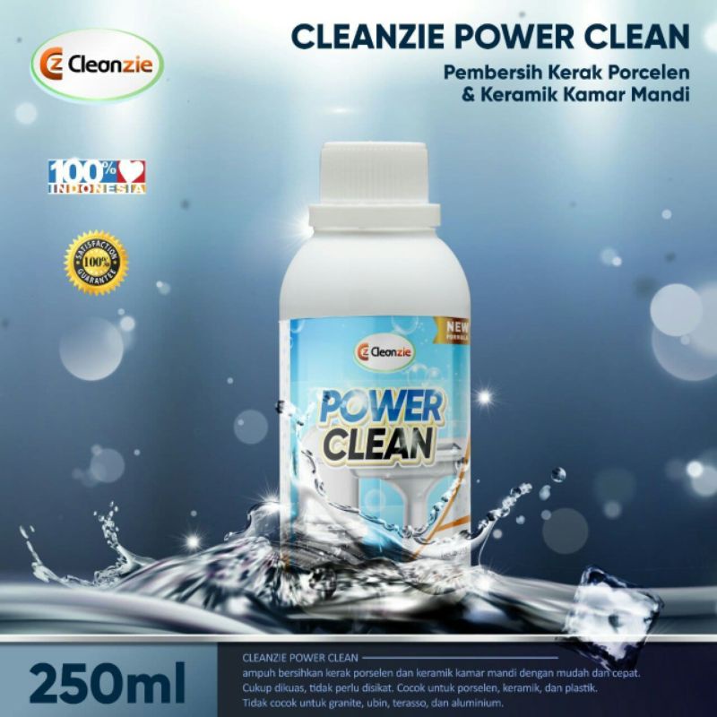 Pembersih kerak Cleanzie Power Clean + Bonus2