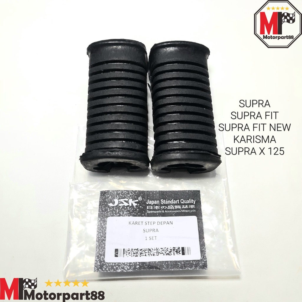 KARET PIJAKAN FOOT STEP DEPAN SUPRA  SUPRA FIT NEW KARISMA SUPRA X125