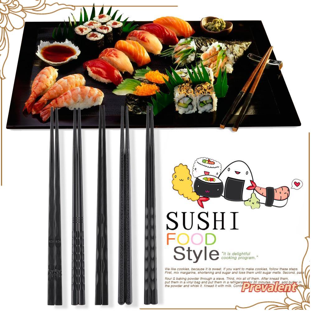 Preva 1pasang Sumpit Sushi Tiongkok Dapur Portable Anti Selip