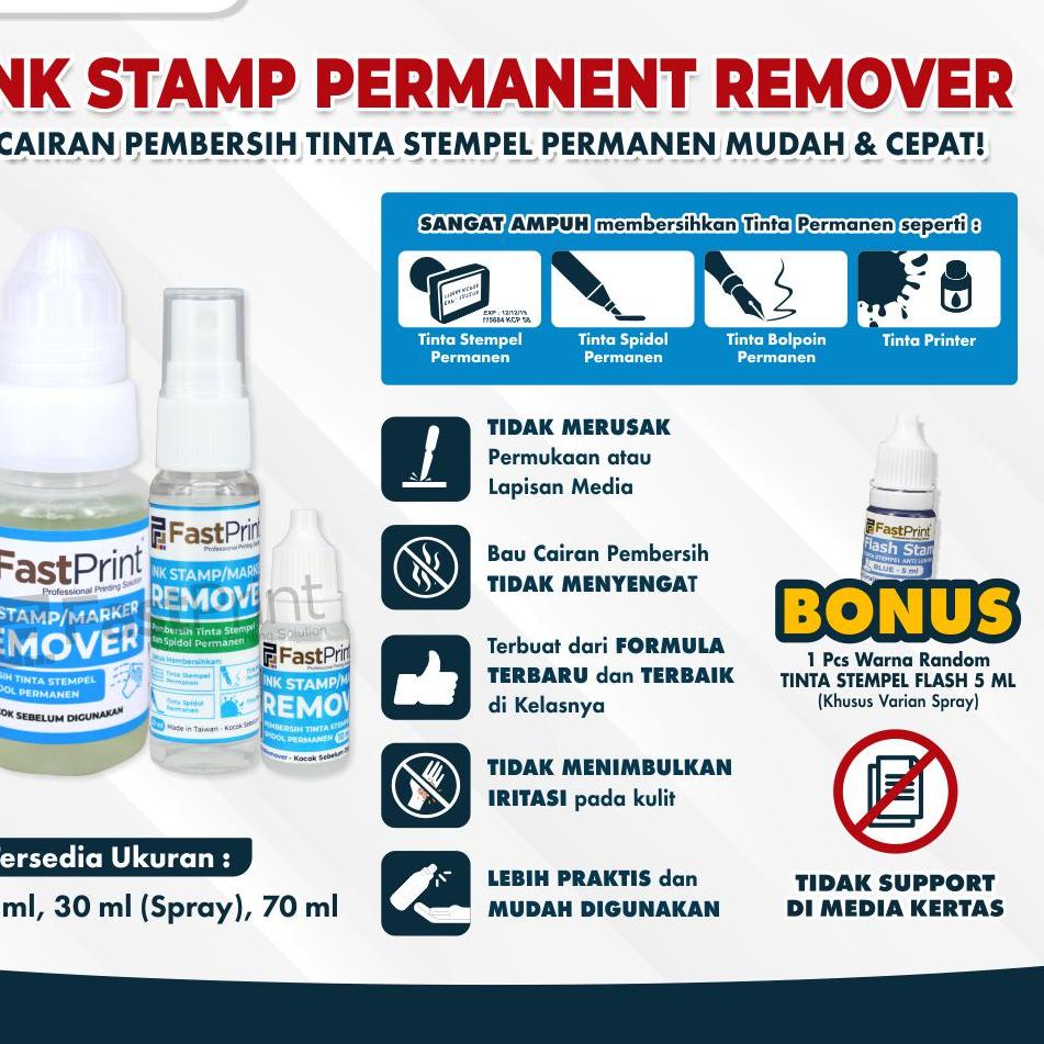 

((K-1-3 ㊛> Fast Print Cairan Pembersih Penghapus Tinta Permanen Ink Remover top produk