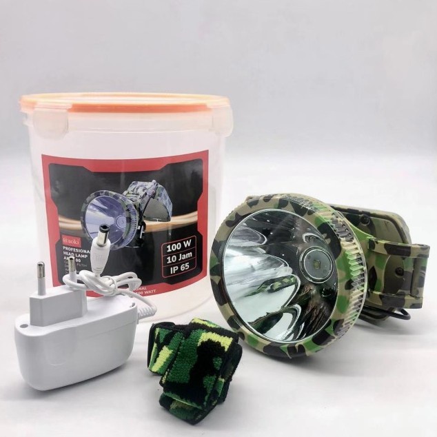 SENTER KEPALA/HEADLAMP AOKI AK-S100 CAHAYA 100W PROFESIONAL HEADLAMP