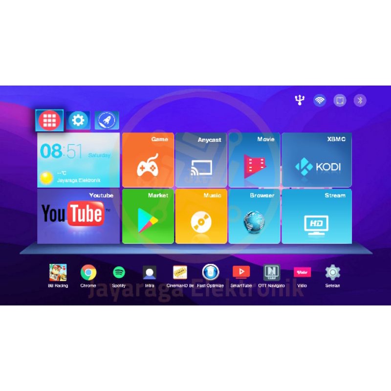 STB Android Smart TV Box MXQ PRO 4K v11.1 TERBARU Full Custom Full Aplikasi Sudah di setting SIAP PAKAI