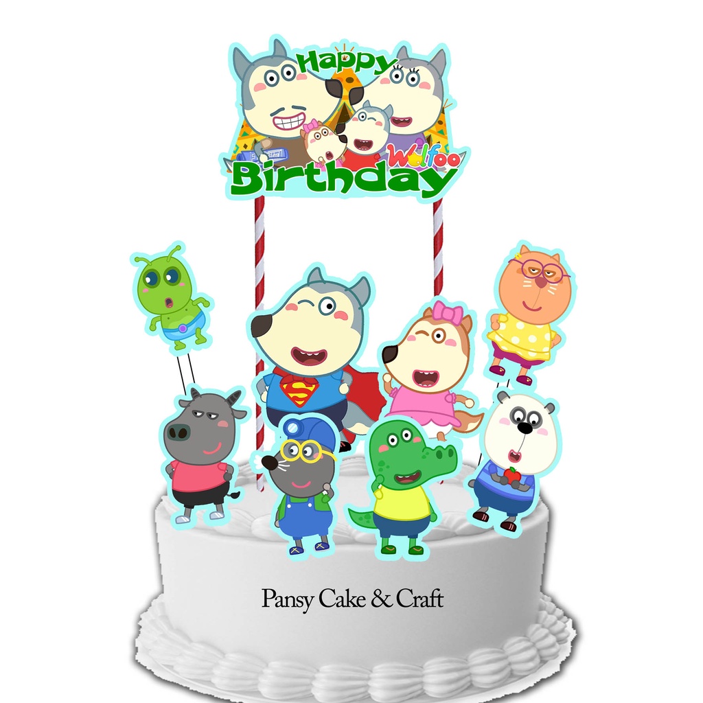 Cake topper Wolfoo BIg EKONOMIS