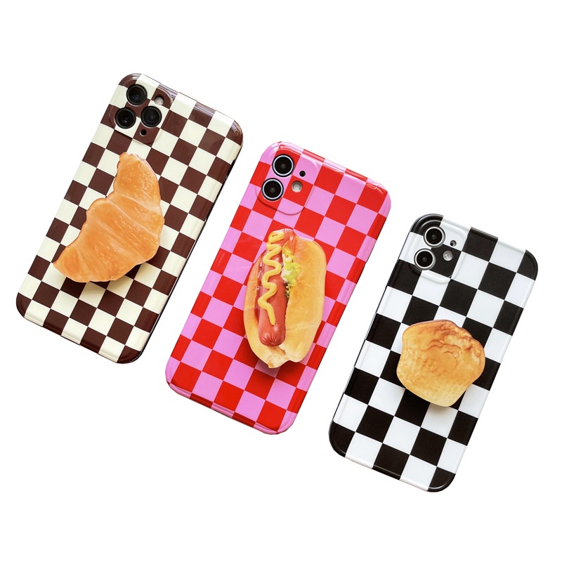 Simulasi Kreatif Makanan Roti Telepon Bracket Ponsel Makanan Stand Telepon Malas Desktop Phone Holder