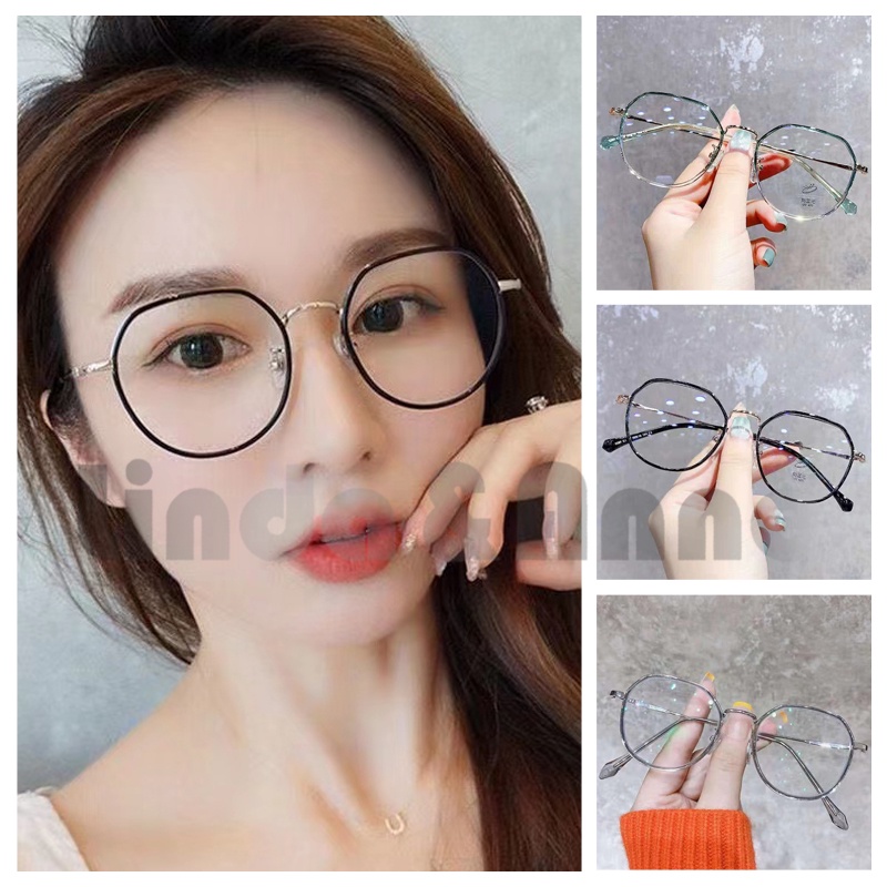 Kacamata Fashion Ins Korean Style Anti Blue Light - Kacamata Minus Wanita