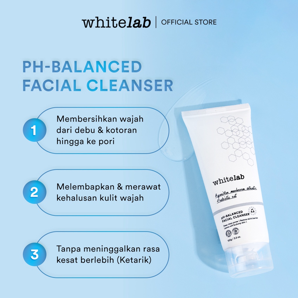 Whitelab pH-Balanced Facial Cleanser  100 Gr