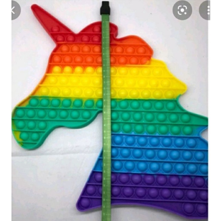 POP IT SUPER JUMBO 60CM UNICORN AMONG US SQUARE MAINAN ANAK BALITA MENTORIK