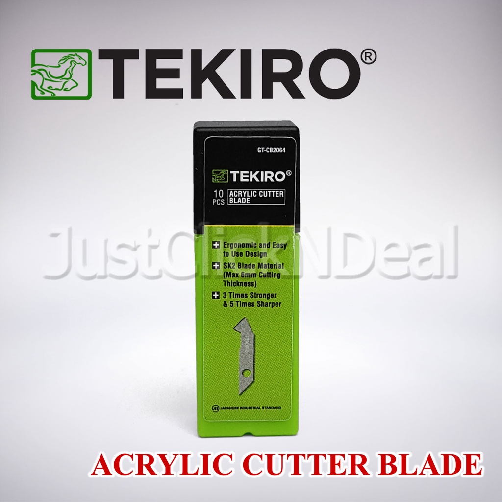 

Tekiro Acrylic Cutter Blade Refill 10 pcs Isi Mata Pisau Potong Akrilik