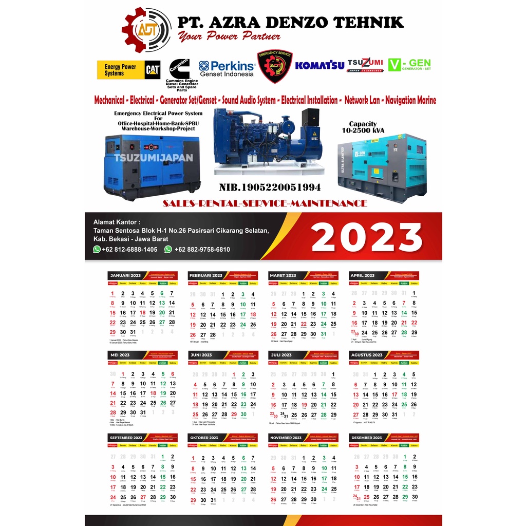 

Kalender 2023 Custom Ukuran A3 Cetak Kalender Dinding - GRATIS DESIGN