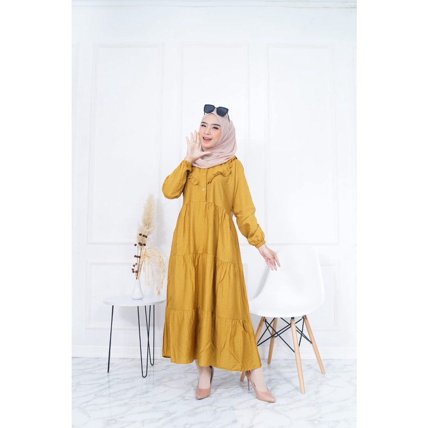 MIDI DRESS RAYON/DRESS RAYON TERBARU/MIDI DRESS VINTAGE/MIDI DRESS KOREAN