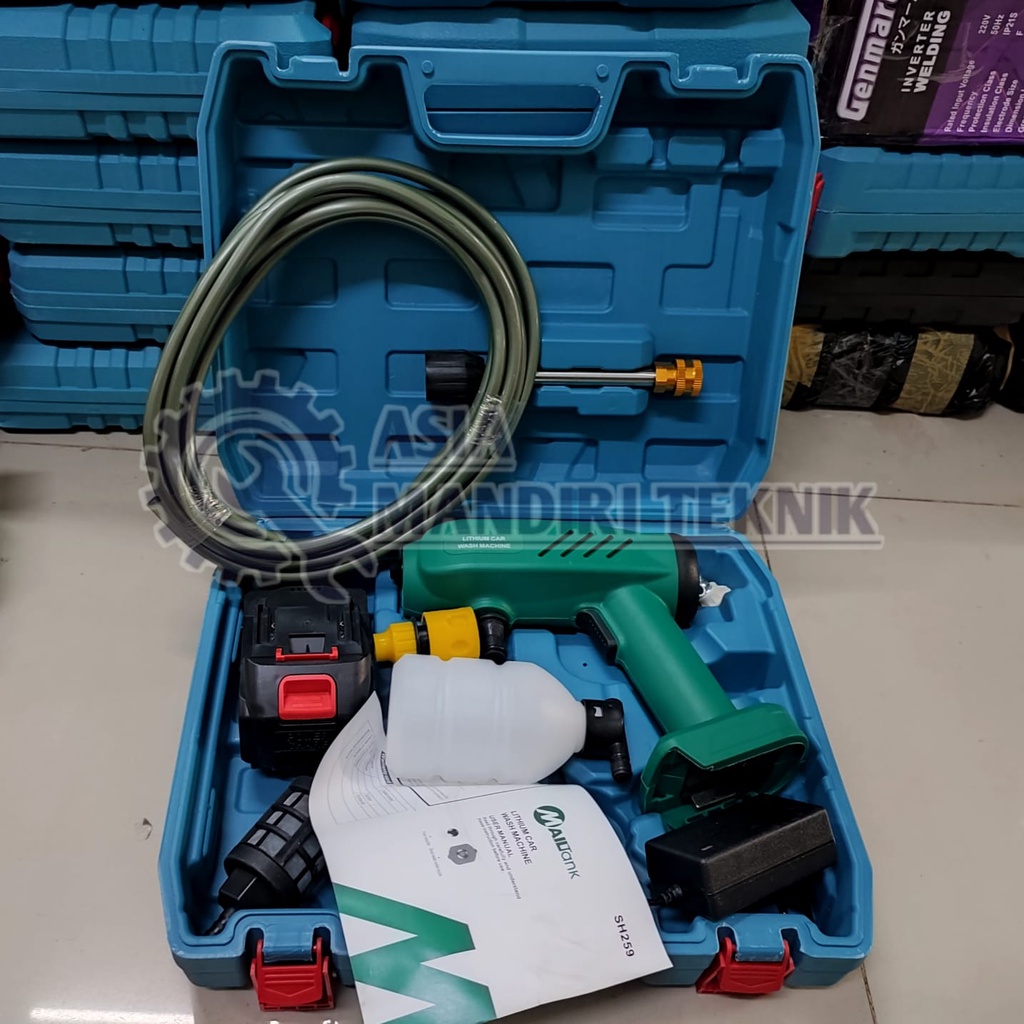 GRATIS ONGKIR MAILTANK 24V Cordless Jet Cleaner 24 Volt Baterai 2 Dengan Koper Exlusive Mesin Cuci Steam motor mobil Ac Baterai Cas Full Set kapasitas -+8000MaH