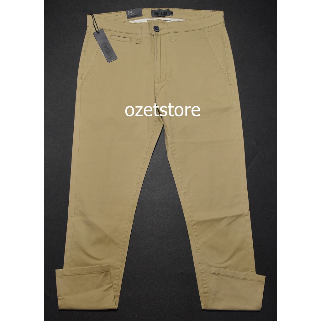 Celana Panjang Pria Details Khaki Slimfit CPD24 ORIGINAL