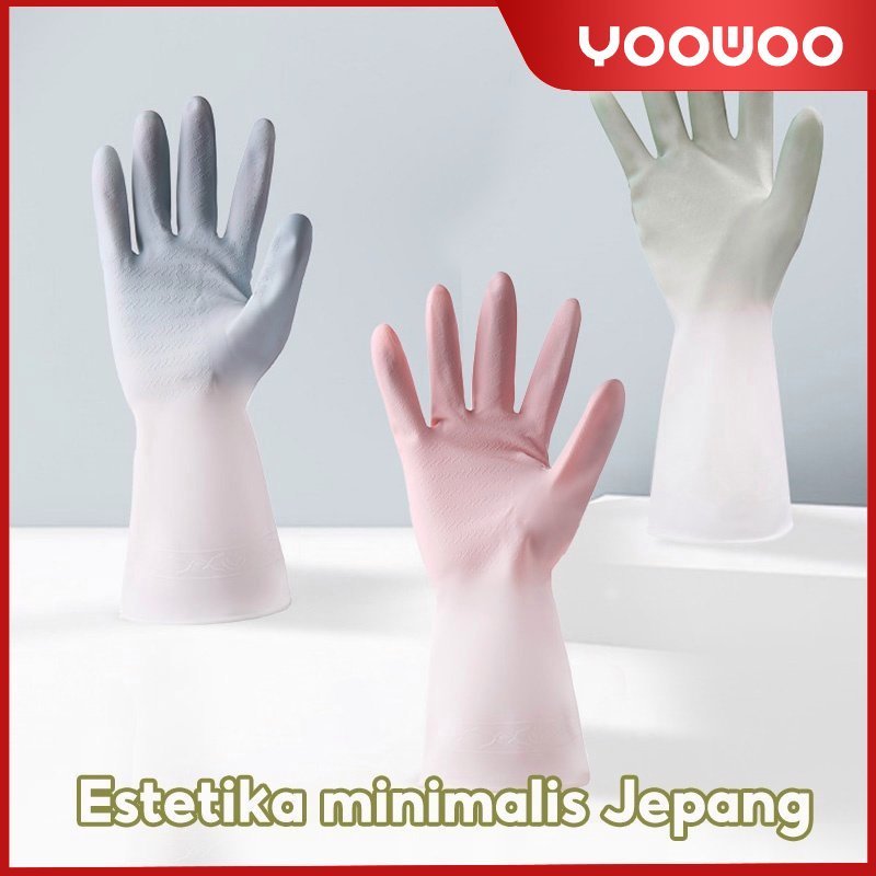 Sarung tangan karet / Sarung tangan cuci piring / sarung tangan panjang / sarung tangan silicone latek