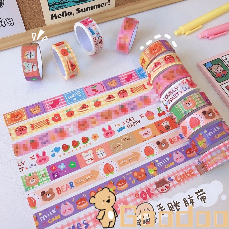 [Ready Stock❤️COD]36 Types Sticker Deco /Stiker Huruf/Stiker Label Buku Memo /PET Stiker Transparan Sticker Korea/ Stiker Dekorasi Buku Harian DIY/Laser Pita Stiker/Bunga Daisy Dekoratif Flowers Retro Stiker Hadiah -Doo