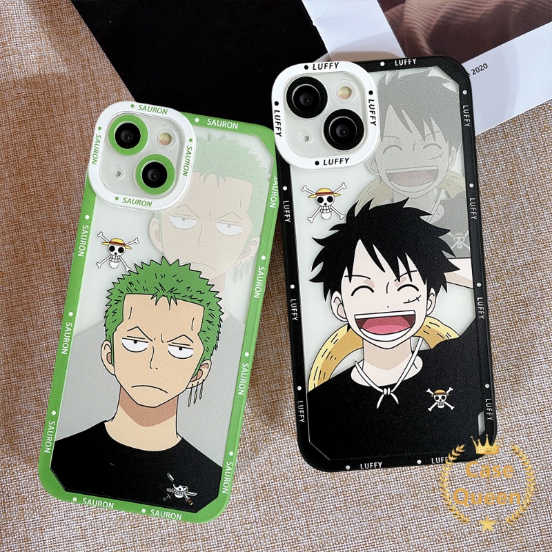 One Piece Case Oppo A17 A16 A54 A15 A57 A12 A55 A95 A96 A77s A17k A94 A15S A12E A7 A9 A5S A76 A3S A16K A74 A5 A31 A1K Reno 7 5 5F 7Z 4F 6 Cartoon Luffy Zoro Anime Soft TPU Cover