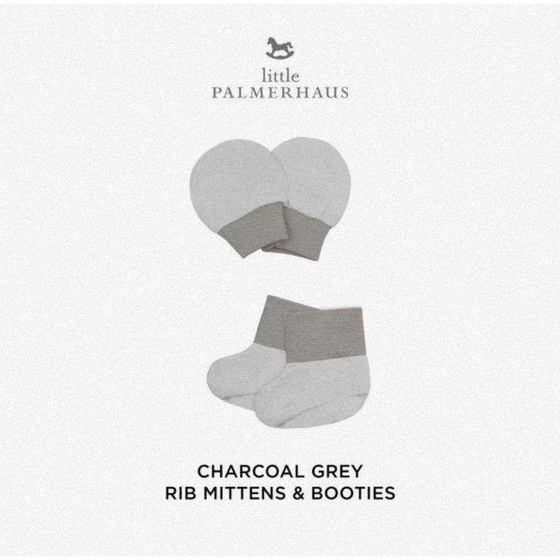Little Palmerhaus Rib Mittens &amp; Booties - Sarung Tangan Dan Kaki