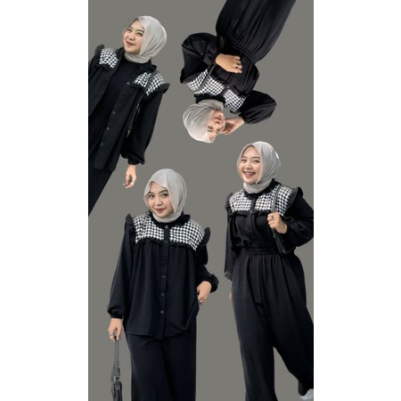 NAOMI SET VERSI BLACK BY PINKHIJAB_BOUTIQUE