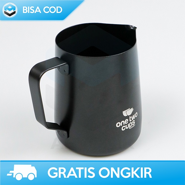 MILK JUG ESPRESSO 350ML 600ML ONETWOCUPS GELAS LATTE ART MINIMALIS