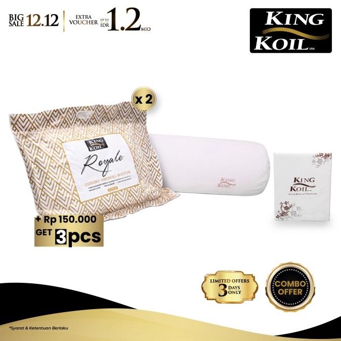 King Koil Guling Dacron Royale 37x107