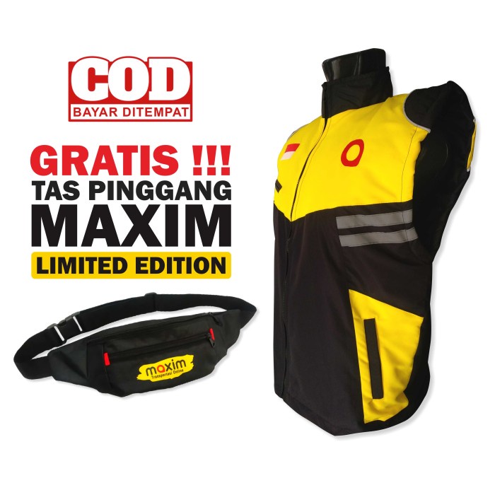 Rompi Motor Driver Maxim Gratis Tas Pinggang Limited Edition