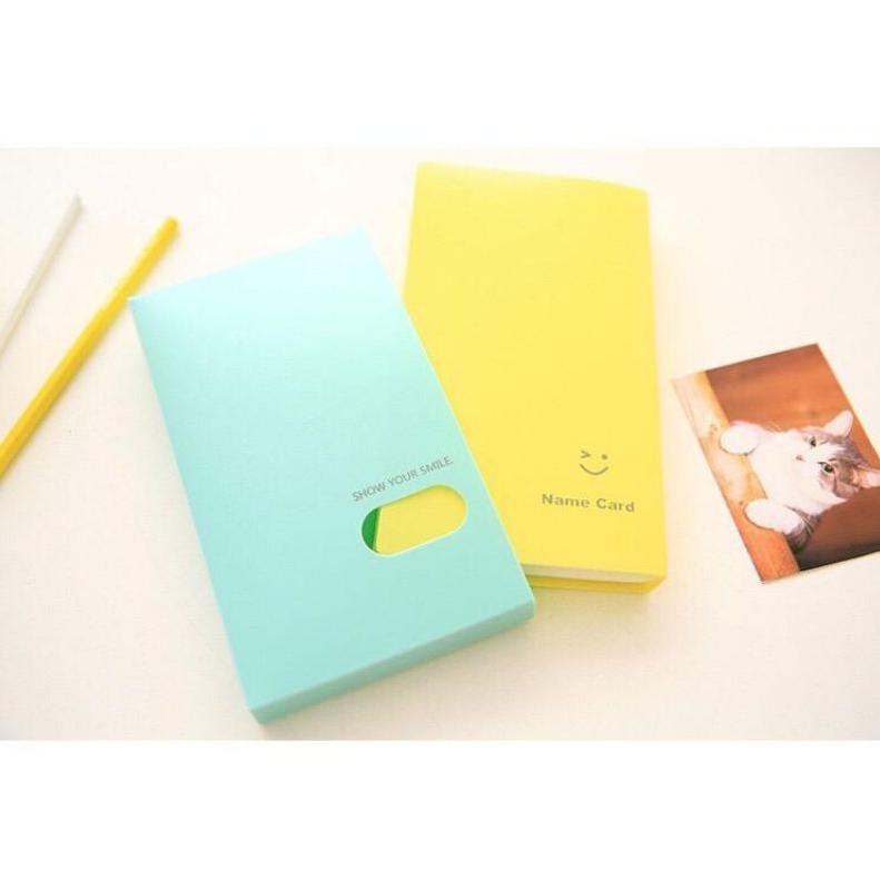 

[B(71 ✪) Tempat Kartu Nama Photo Lomo Card 120pcs Smiley Multicolor bisa cod