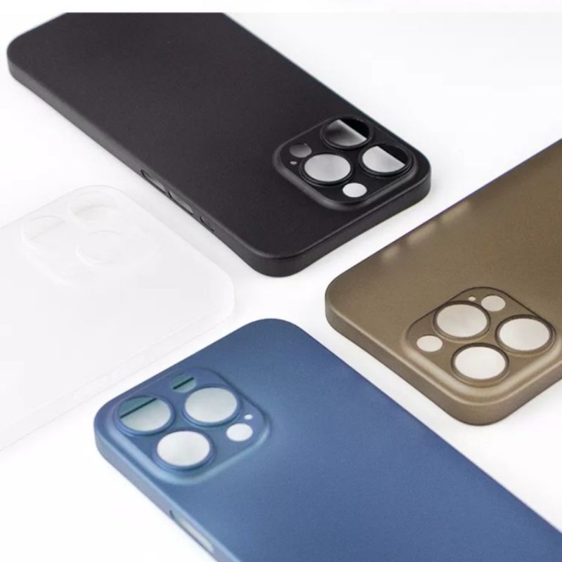 IPHONE 14 PRO MAX 14 PLUS/MAX 14 PR0 14 Biasa Silikon Soft Case Matte Ultrathin Tipis Bening 0.3mm