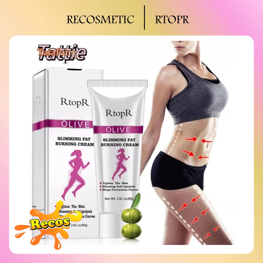 RtopR OLIVE SLIMMING FAT BURNING CREAM Krim untuk Menurunkan Berat Badan