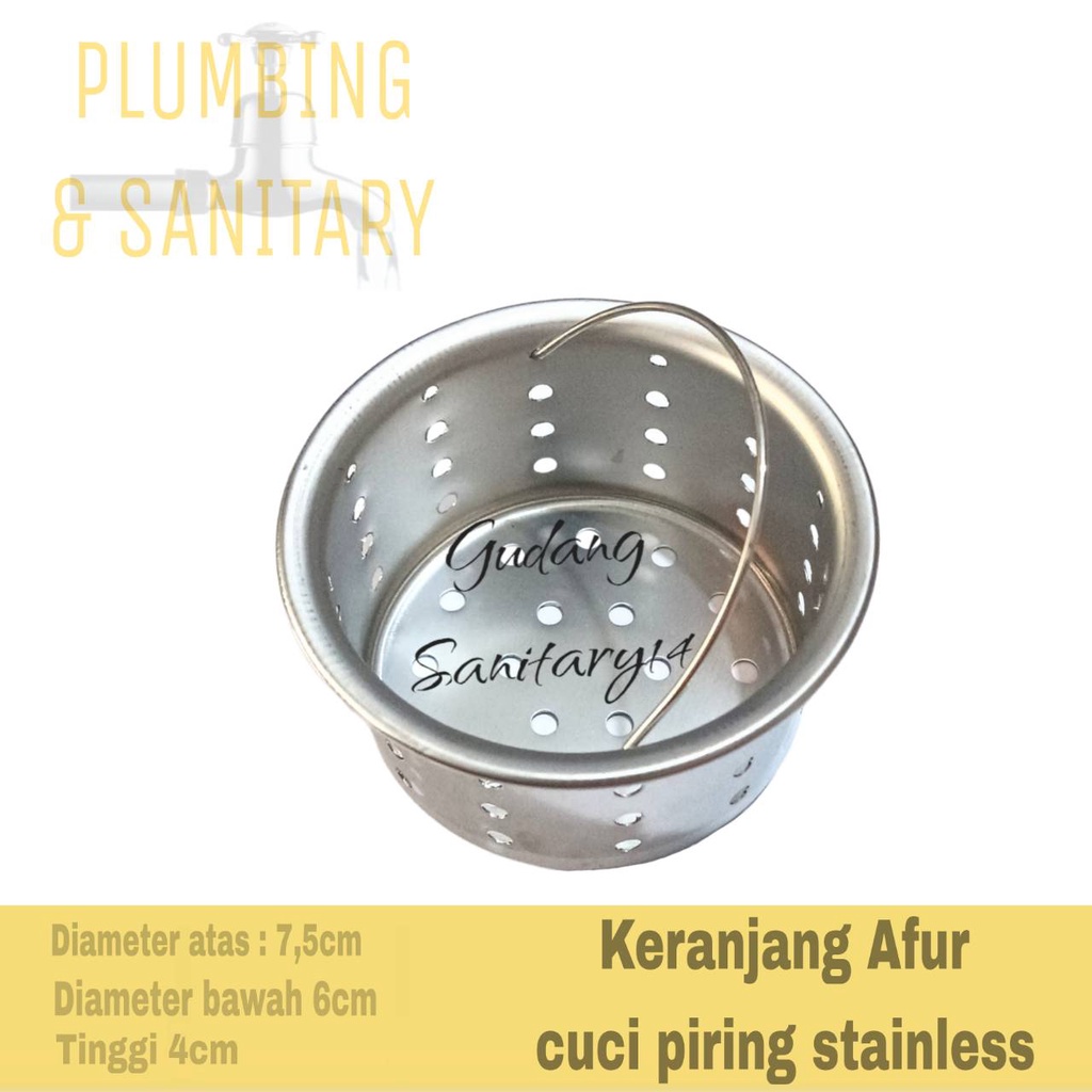 Keranjang cuci piring stainless keranjang afur bak cuci piring keranjang saringan stainless