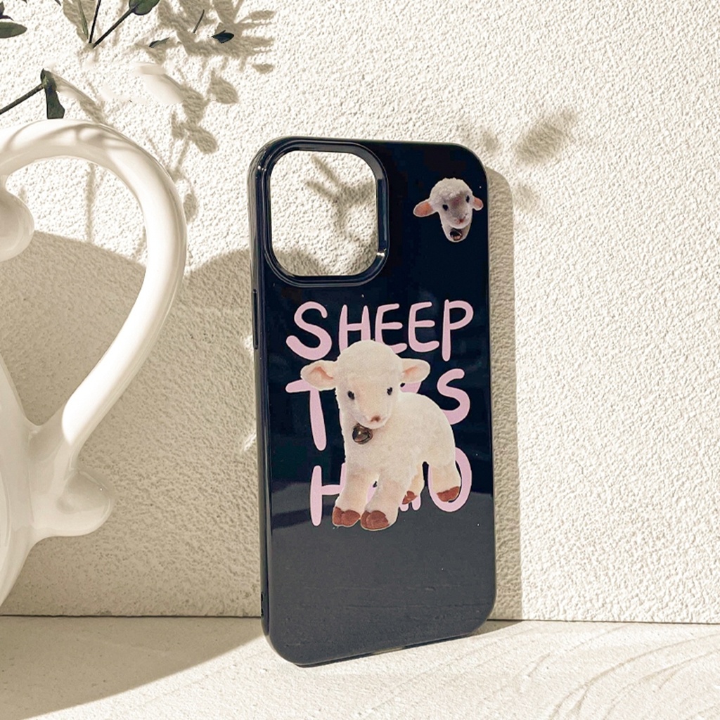 IPHONE Ins Pola Domba Cocok Untuk Iphone14 14pro 14Plus 14prm Iphone13 13pro 13prm Iphone11 7Plus 8Plus Xr XS 12 Pro Max Empat Sudut Casing Ponsel Tahan Guncangan