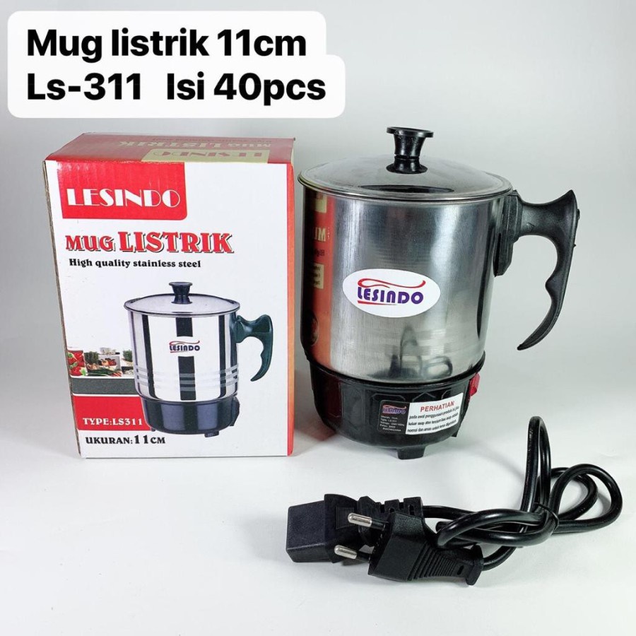 Teko Mug Pemanas Listrik Stainless Steel Multi Fungsi - Kenji Shop