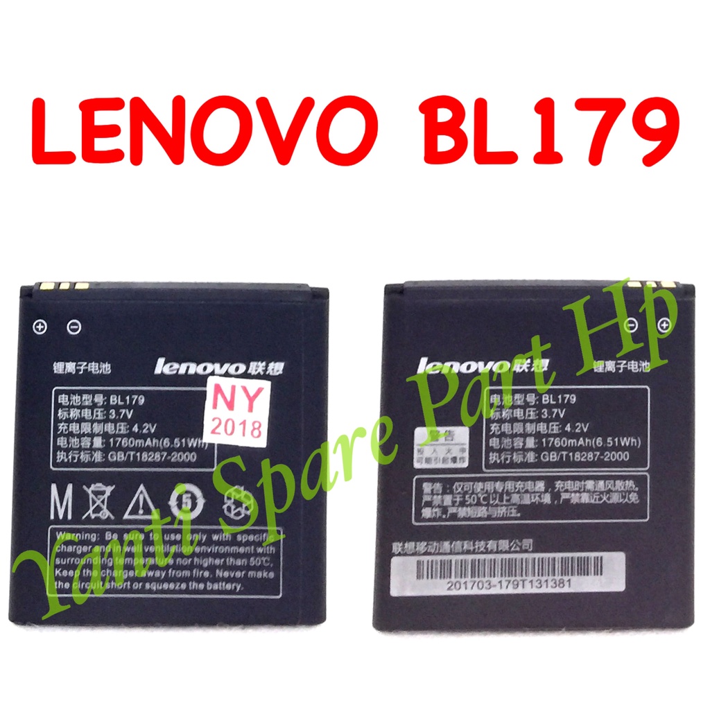 Baterai Lenovo S680 A690 A60 plus S760 BL179 BL201 Orignal New