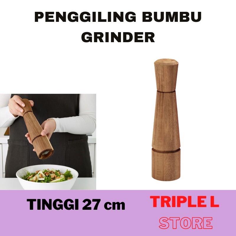 Alat Penggiling Bumbu Merica Lada Garam Biji Pepper Grinder Manual