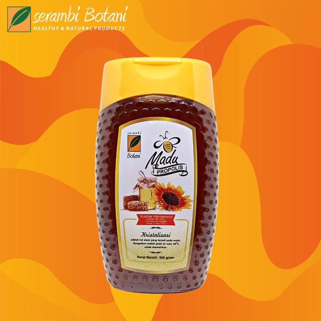 

Madu Asli Murni Propolis 500gr Serambi Botani Standar Internasional