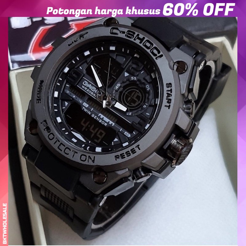 JAM TANGAN PRIA G SHOCK GST8600 METAL RUBBER ANTI AIR GSHOCK GST-8600 CASIO