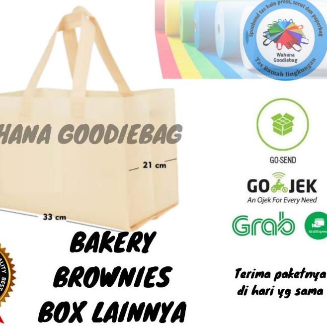 

Ready Banyak Handle Goodie Bag Bakery Cake Tas Brownies Holland isi12pcs U7Y**