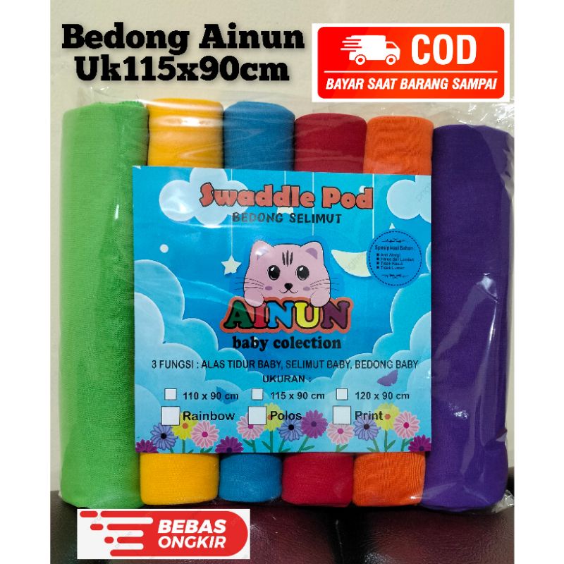 WARNA MIX BARU ISI 6PCS BEDONG BAYI BAHAN ADEM LEMBUT COCOK BUAT BAYI LAKI-LAKI DAN PEREMPUAN UK 90X110CM