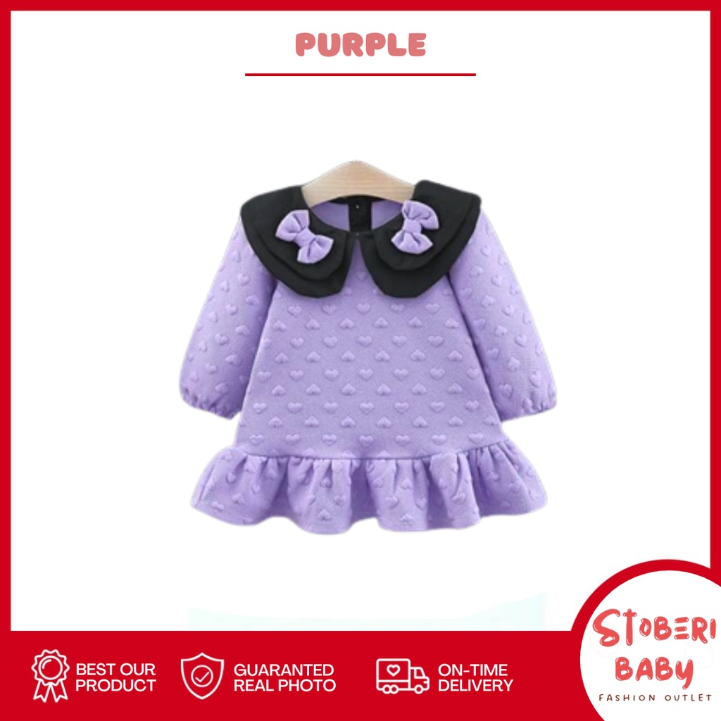 stoberibaby - DRESS HAJIME RIBBON EBV Baju Dress Anak Perempuan Import Dress anak/Bayi Perempuan Gaun bayi Rok Anak Pakaian anak