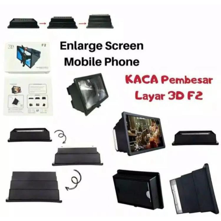 PHONE SCREEN AMPLIFIER CINEMA MOBILE 3D LAYAR KACA HD PEMBESAR HANDPHONE 3X ZOOM/ TERMURAH