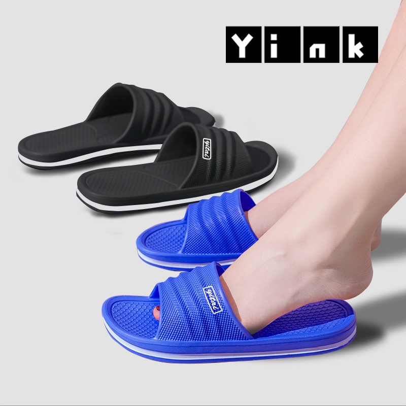 Yink Sandal Karet / Sandal Pria Dewasa / Sendal Slop Pria Casual Murah Sendal Karet Kamar Mandi Empuk Anti Slip