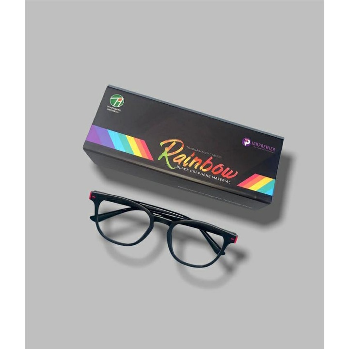 Kacamata Ion Premier Rainbow Black - Asli ThN