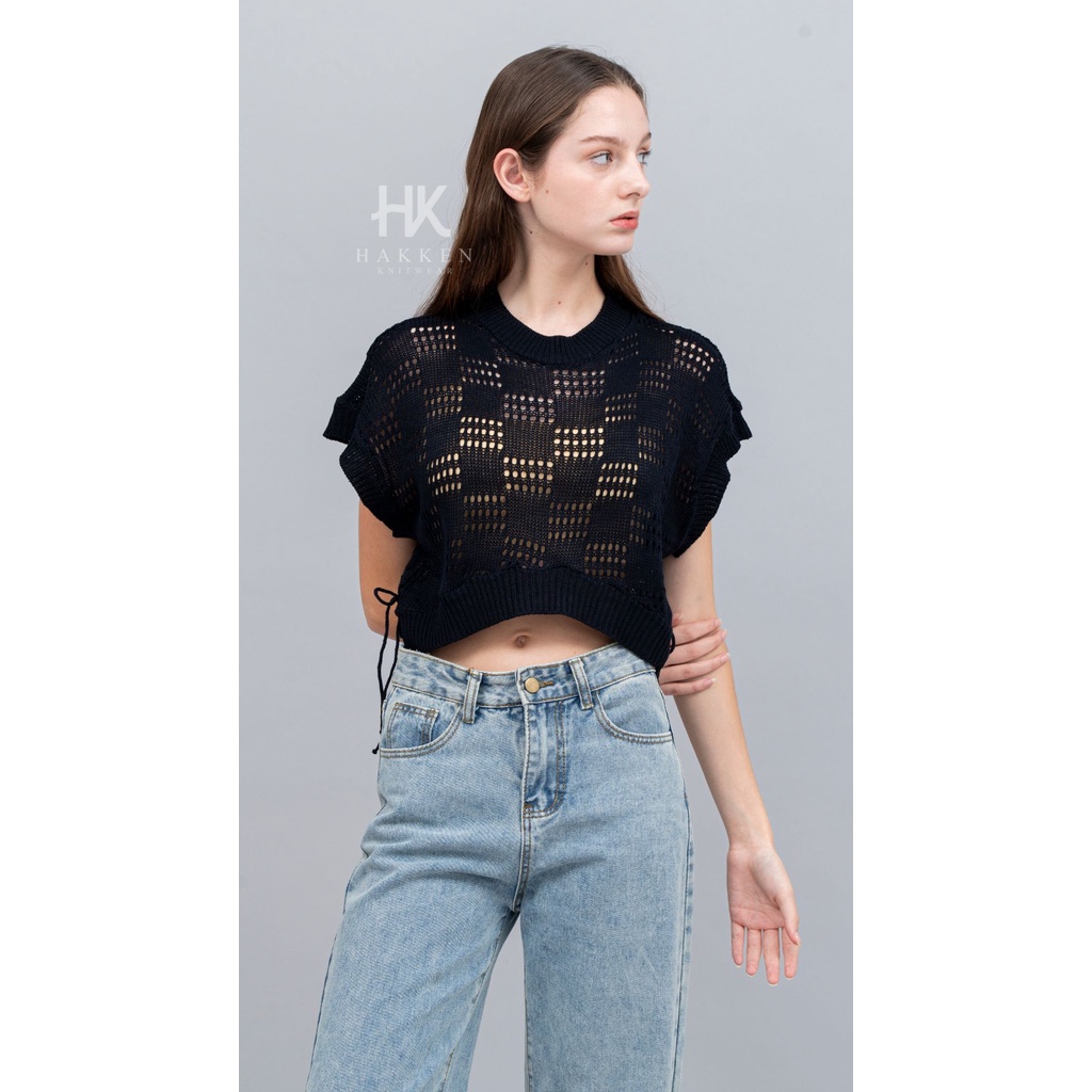 MOON VEST KNIT / ROMPI RAJUT JARING