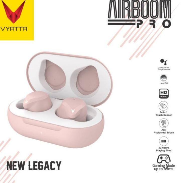 Banyak Dicari VYATTA AIRBOOM PRO 3 SPORT TWS HEADSET BLUETOOTH EARPHONE NEW ORIGINAL GARANSI RESMI